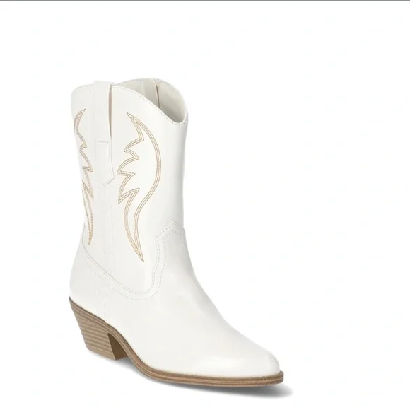 Women's Short Western Boot/Western Cowgirl Cowboy/Cosy Womens Short Cowboy Boots - Picture 4 of 5